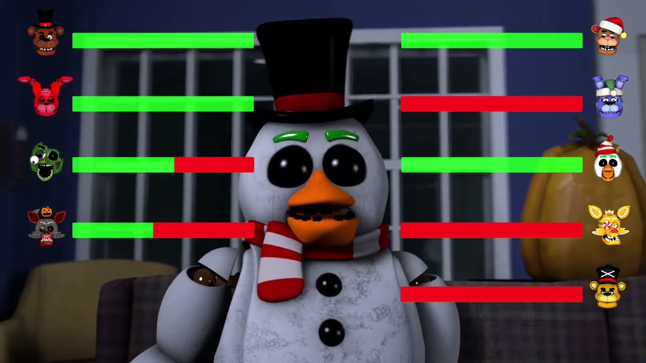 [SFM FNaF] Halloween vs Christmas V2 WITH Healthbars