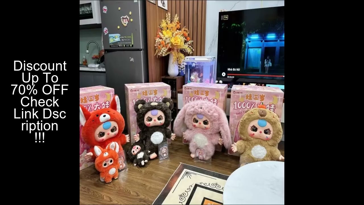 Genuine Baby Three 1000% V1 Big Baby Doll Handmade Blind Box Trendy Play Cute Desktop Room Ornament