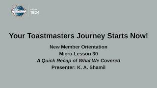 Micro Lesson 30 - Putting It All Together