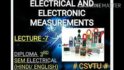Electrical and electronic measurements, PMMC instrument part-1