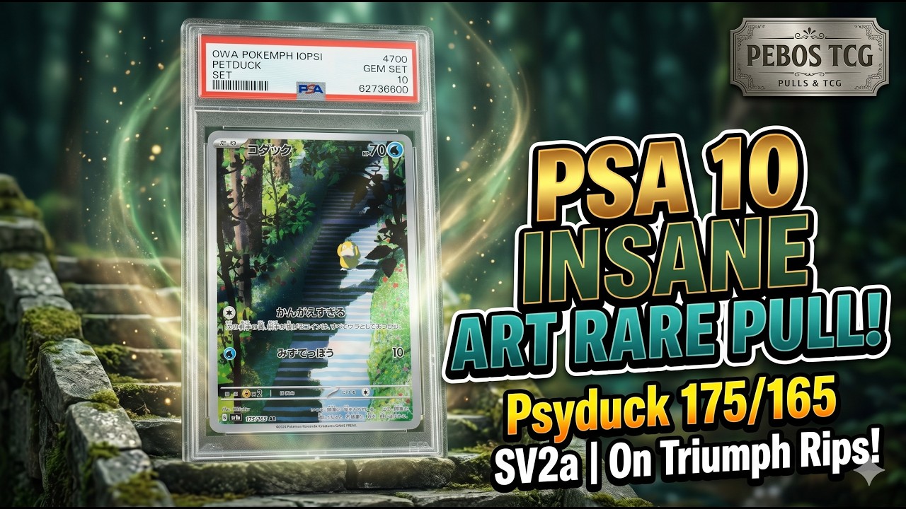 FLAWLESS! PSA 10 Psyduck 175/165 Art Rare Pull | Pokémon 151 (SV2a
