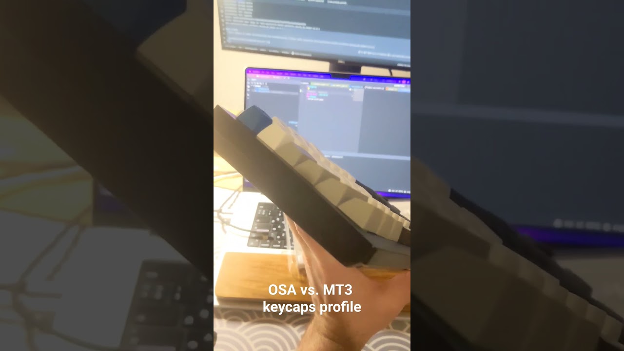 OSA vs. MT3 keycaps profile | 