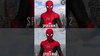 Marvel's Spider-Man vs Marvel's Spider-Man 2 Suit Comparison (4K 60FPS)