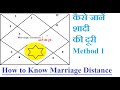 أغنية Distance Marriage| शादी की दूरी | Find spouse's In-laws distance D1 and D9 charts| Method 1