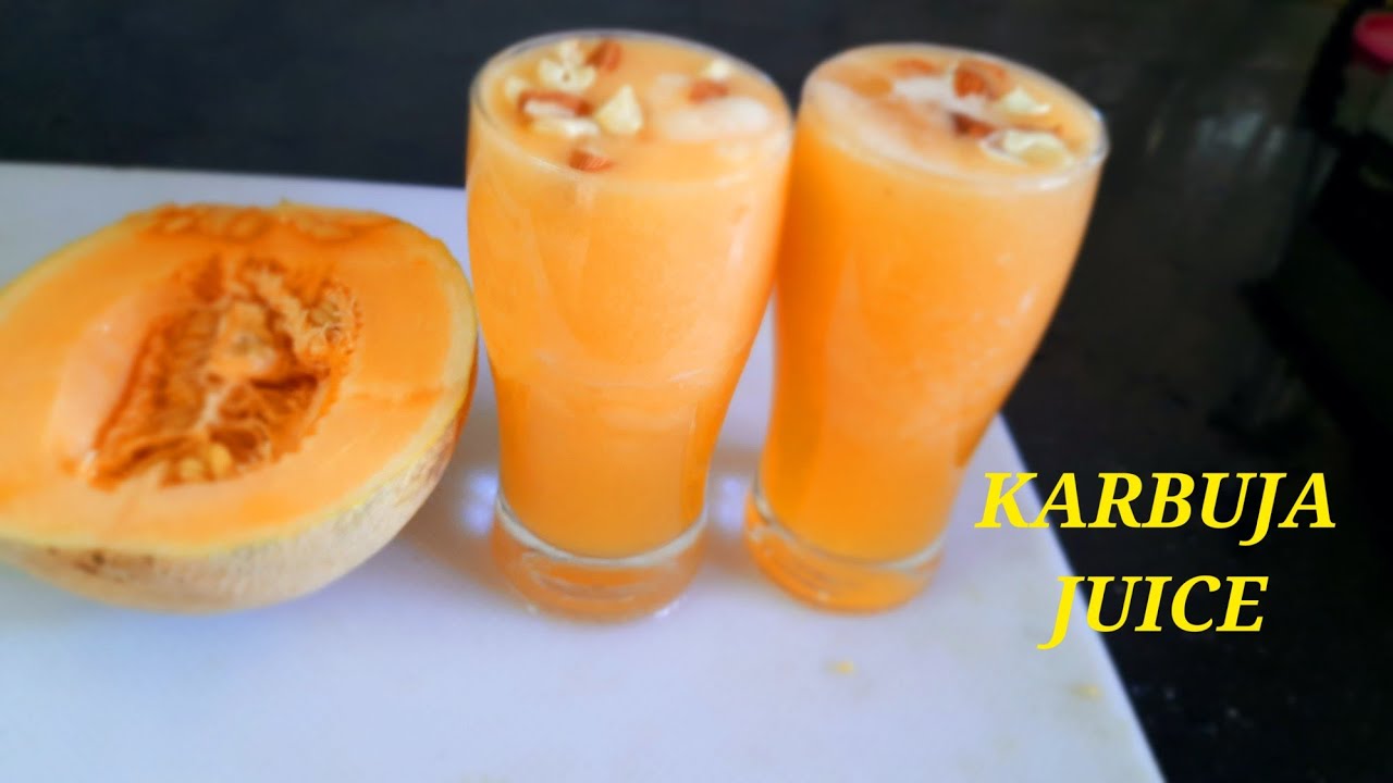 How to make Karbuja juice Muskmelon juice Sweetmelon juice in