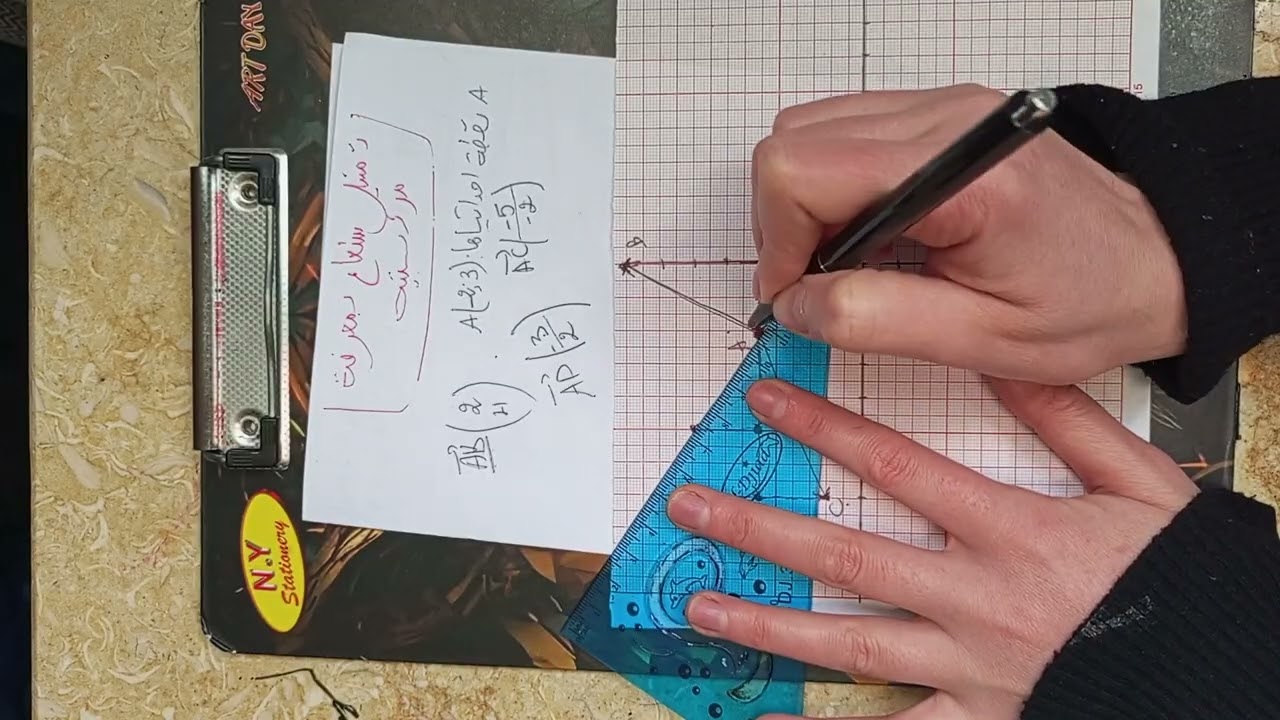 تمثيل شعاع بمعرفة مركبتيه (4am)