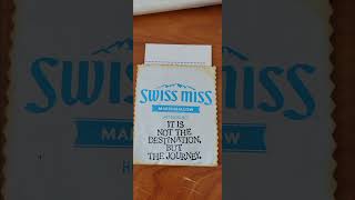 Use Hot Coco packages to make pockets   Will be used in a up coming Travel Journal