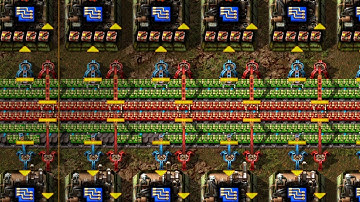 Mass Producing Red and Blue Circuits | Factorio