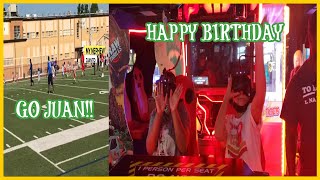 BIRTHDAY AT ALLEY CATS  | NEPHEW'S FOOTBALL GAME | Vlog 18 by The Newton Family Channel 63 views 2 years ago 10 minutes, 5 seconds