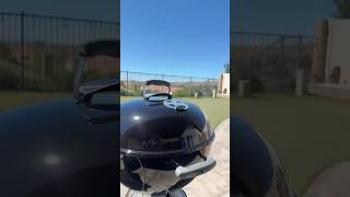 Smoked Steak. #cherrywood #webber #kettle #bbq #steak #bakedpotatoes