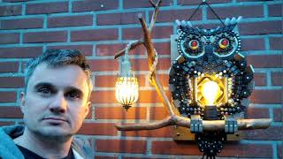 : Steampunk - Night lamp "Owl".  Part 2. /  - ͳ "".  2.