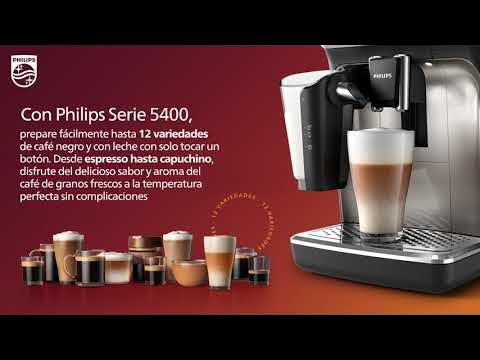 Cafetera superautomática Philips 5400 Series con LatteGO