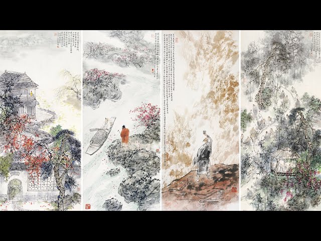 Chinese ink-wash painter presents 13-year retrospective - YouTube
