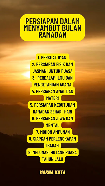 Persiapan Menyambut Bulan Ramadan - Makna Kata #shorts #short #shortislamic #puasa #ramadhan