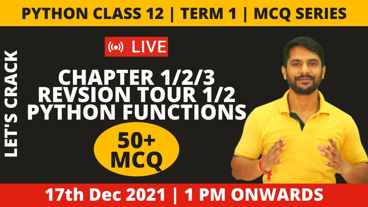 python revision tour mcq class 12