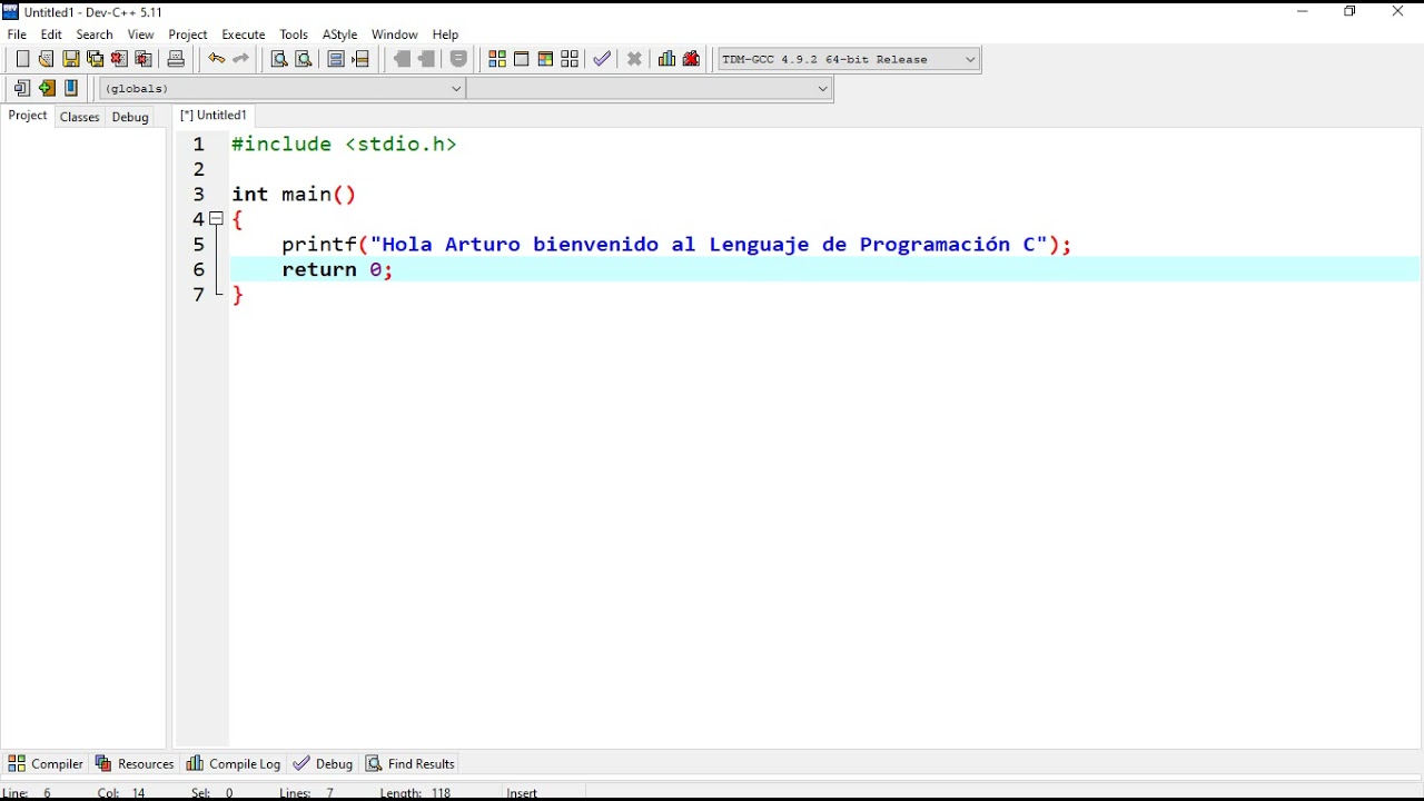 Descargar e Instalar Programa Dev C++ y Crear Proyecto Hola Mundo - YouTube