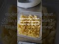 Idag fick det bli restmaten av stor koket av ugnsstekt falukorv och makaroner som har blivit över