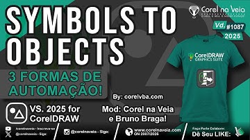 ⚠️ Symbols to Objects for CorelDRAW Atualização Macro 2025 FREE