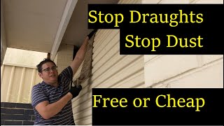 How to Stop Draught & Dust getting through your Roller Door (free or cheap)