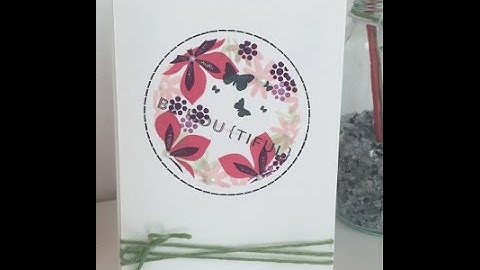 ScanNCut Canvas Mat and Mask Stamped Card