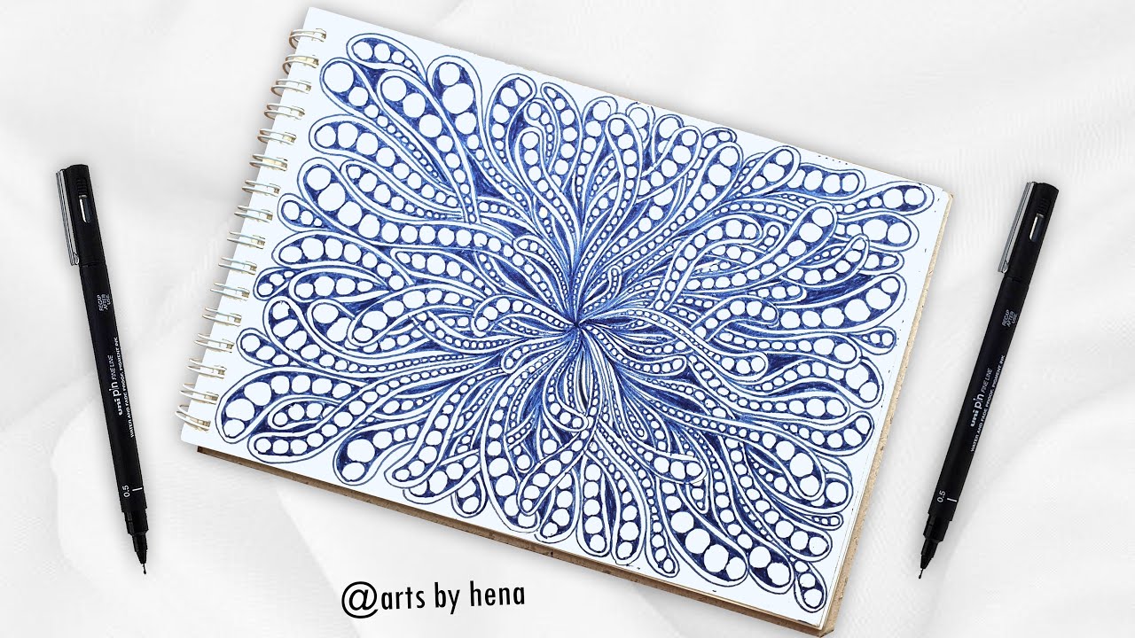 Zentangle Patterns || How To Draw Zentangle Patterns For Beginner ...