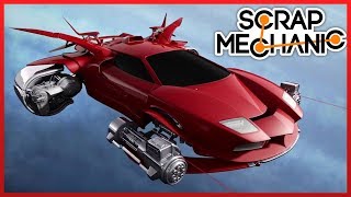 Uçan Araba Vs Yariş Arabasi - Scrap Mechanic Türkçe