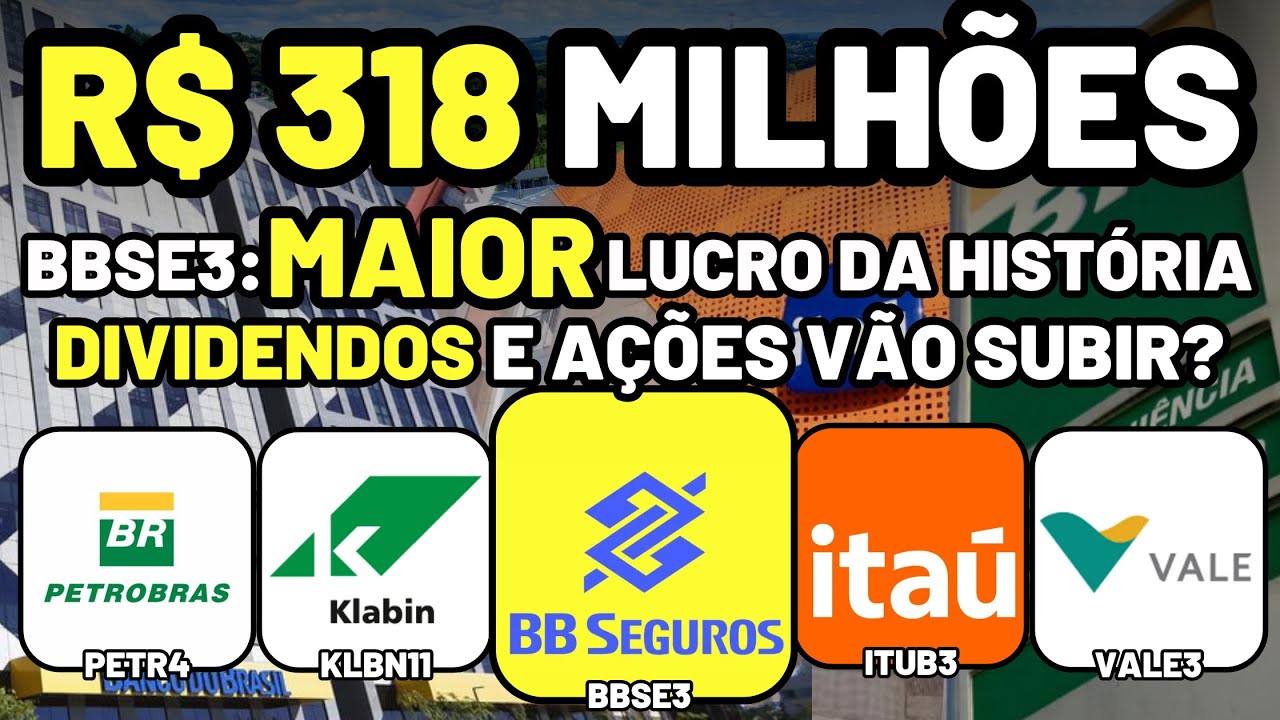 RADAR DE DIVIDENDOS: KLBN11 BMGB4! BBSE3 e ITUB3: MAIOR LUCRO HISTÓRICO! VALE3 Se EXPLICA! PETR4 PDV