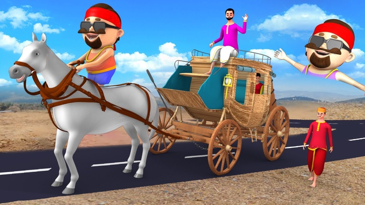 तांगे वाला छोटू दादा TANGE WALA CHOTU DADA Story 3D Animated Hindi  Moral Stories Maa Maa TV