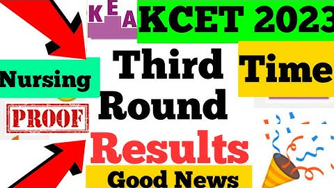KCET SECOND EXTENDED ROUND Results 2023/ KCET 2ND EXTENDED ROUND 2023