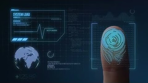 Finger Print Biometric Scanning Stock Motion Graphics