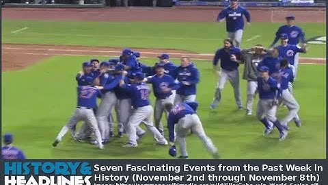 Seven Fascinating Events from the Past Week in History (November 2nd through November 8th)