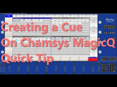 Creating a Cue Chamsys MagicQ | Quick Tip