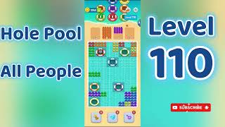 Hole Pool All People Level 110 🕳️🎯 | Easy Start Gameplay & Satisfying Puzzle | Go Answer