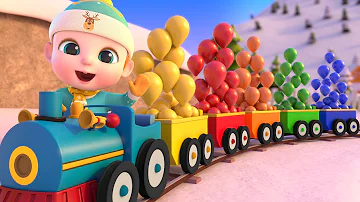 The color train song | Colors for kids  | kids songs & Nursery Rhymes | NuNu Tv