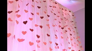 Valentine's Day Heart Backdrop DIY | How To screenshot 5