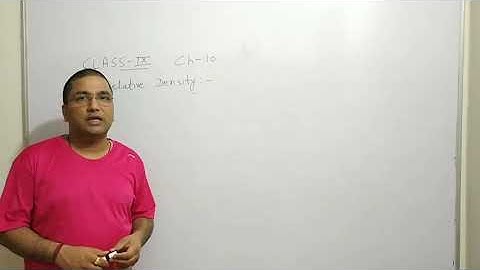 Class 9 chapter 10.10 Relative Density and Example 10.7