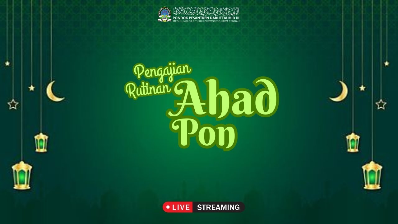 🔴LIVE PENGAJIAN RUTINAN AHAD PON KITAB BULUGHUL MAROM