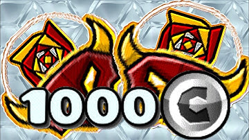 1000 User Coins💿 in GD!! | Geometry Dash 2.11 | GD Doiz