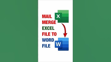 Mail Merge From Excel To Microsoft Word