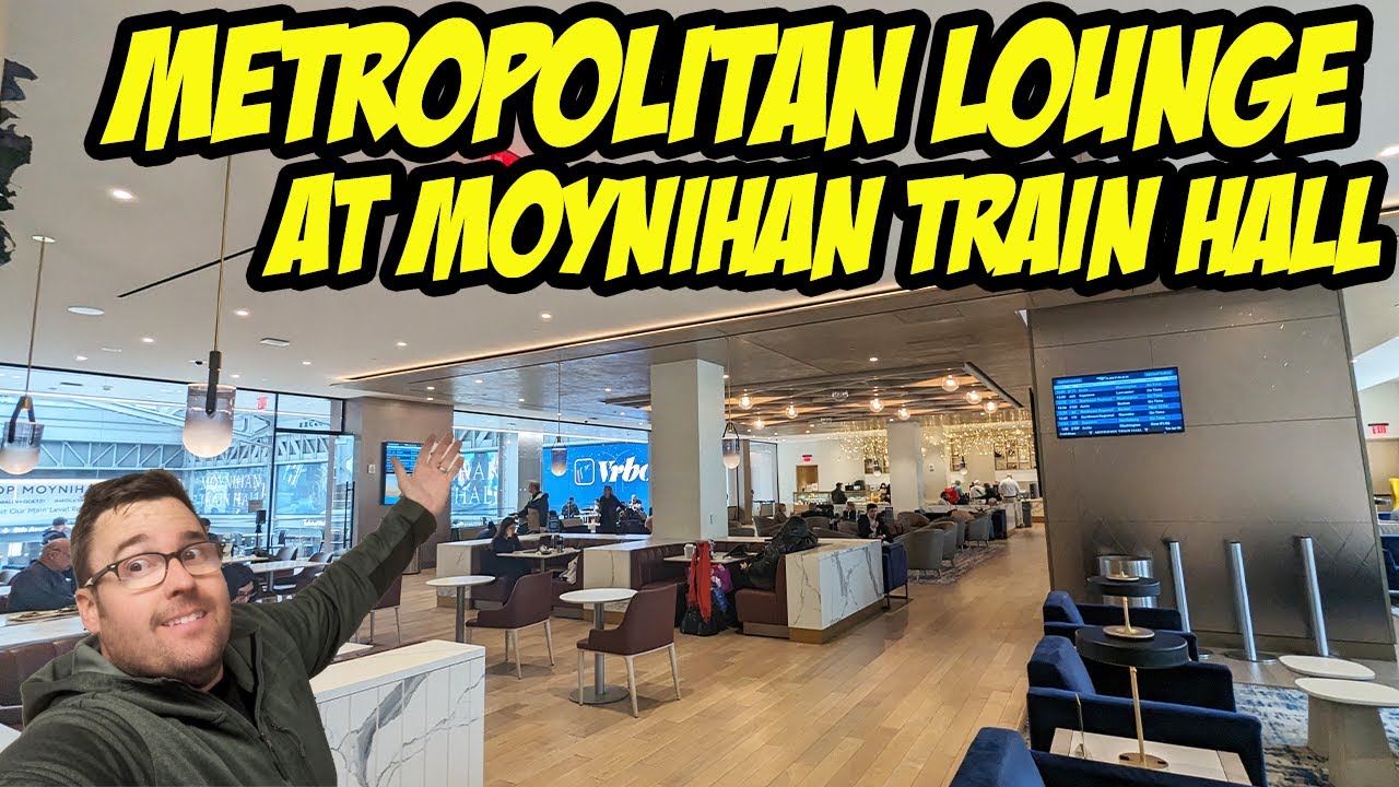 Explore the Amtrak Metropolitan Lounge at Moynihan Train Hall