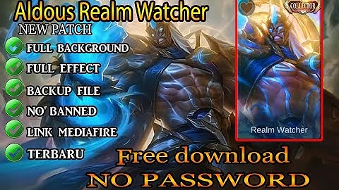 Script Aldous Collector (Realm Watcher)  Terbaru New patch | Full effect NO PASSWORD