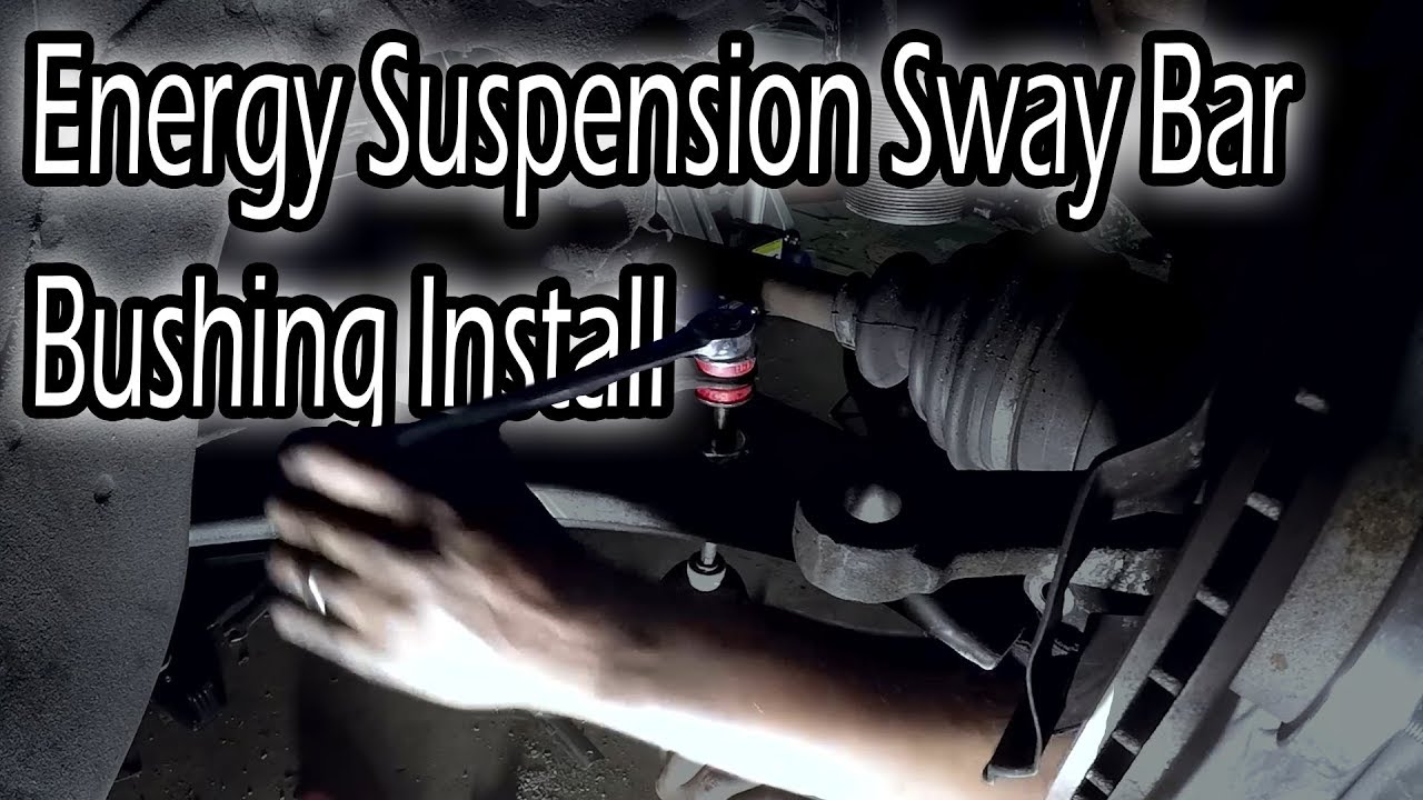 Installing Energy Suspension Sway Bar bushing on Escort GT YouTube
