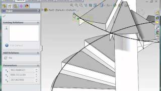 How to Model Spiral Stairs in SolidWorks