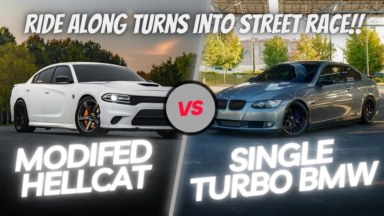 RIDE ALONG IN MY FRIEND'S HELLCAT CHARGER TURNS INTO A STREET RACE ...