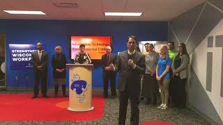 Governor Scott Walker Addresses The Media At NTC