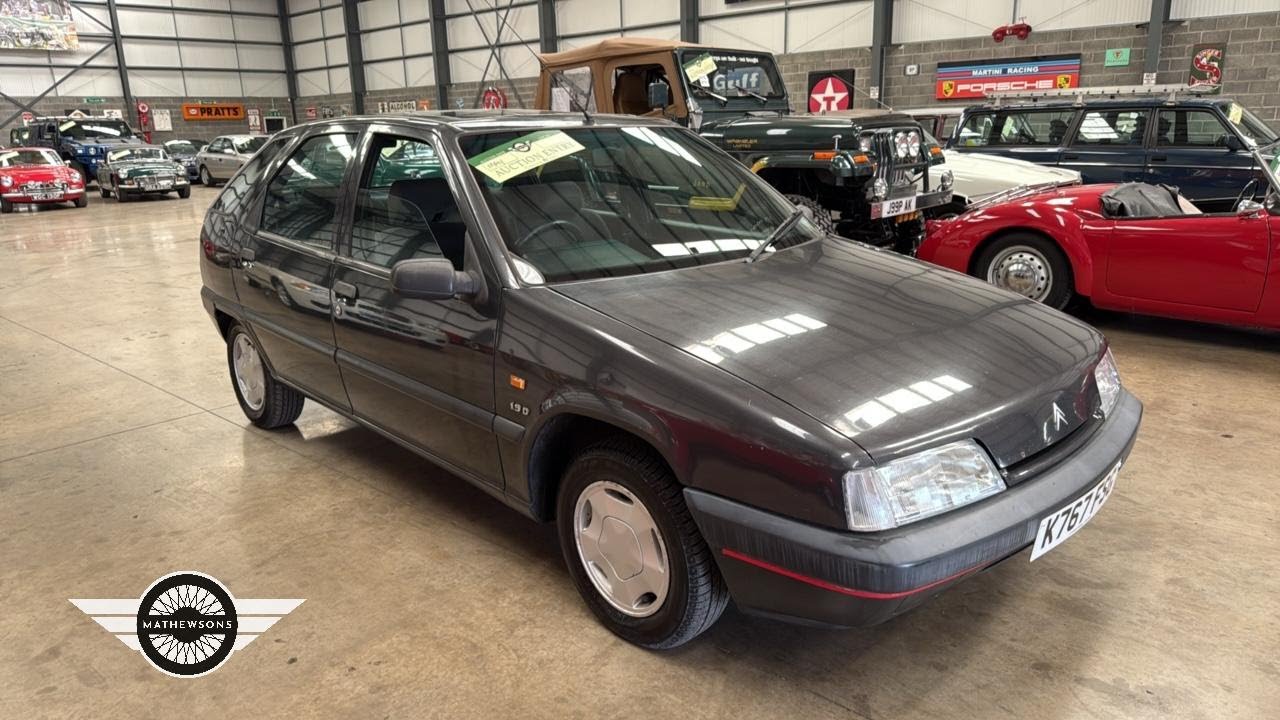 1993 CITROEN ZX AURA DIESEL A | MATHEWSONS CLASSIC CARS
