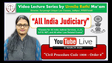 CPC 1908 Order 9 | By Urmila Rathi | SULC