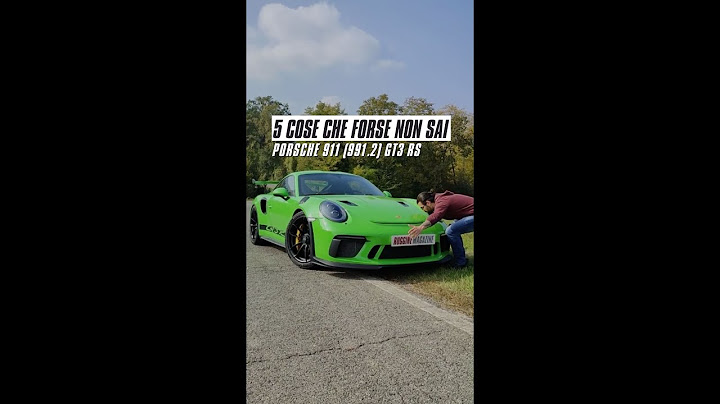 5 cose che forse non sai sulla Porsche 991 2 GT3 RS