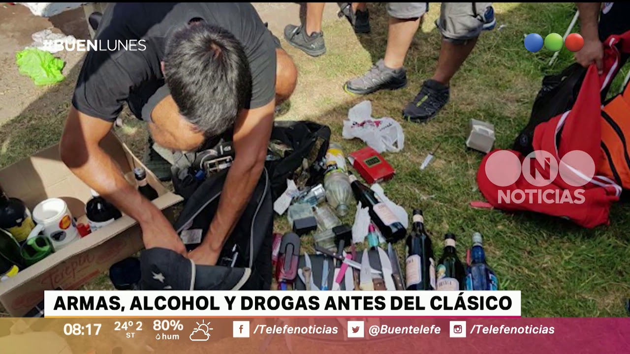 Armas, alcohol y drogas en el Superclásico - Buen Telefe river boca final