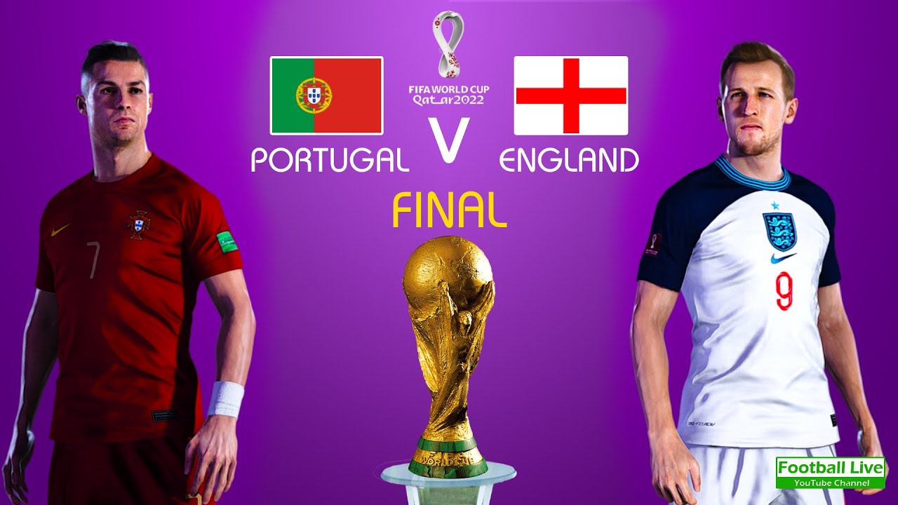 FIFA World Cup Final 2022 Portugal Vs England Ronaldo vs Sancho Hat Trick eFootball PES